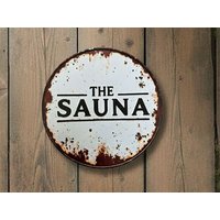 Sauna Dekoschild aus Metall Design 4 online kaufen