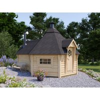 Fjordholz Grillkota mit Sauna Modell Finn 9+4m² online kaufen Fjordholz Grillkota mit Sauna Modell Finn 9+4m² online kaufen
