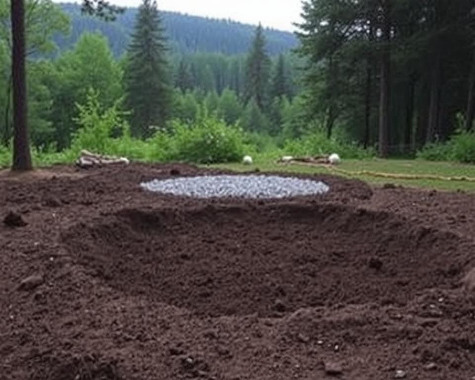 Bodenvorbereitung Fasssauna Grundlagen