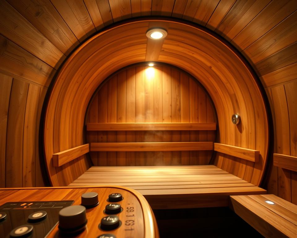 Elektrische Installation Sauna-Fass