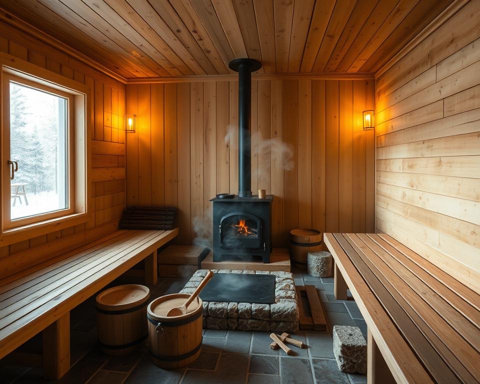 Finnische Sauna Traditionelle Saunatechnik