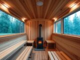 Sauna - niedrige Deckenhöhe