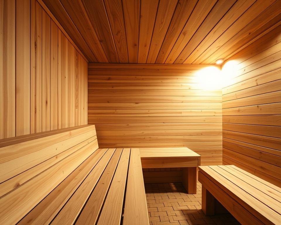 Konstruktion Massivholz Elementbau sauna