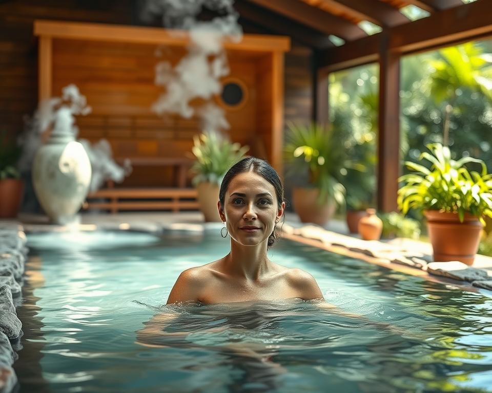 Richtige Abkühlung nach der Sauna