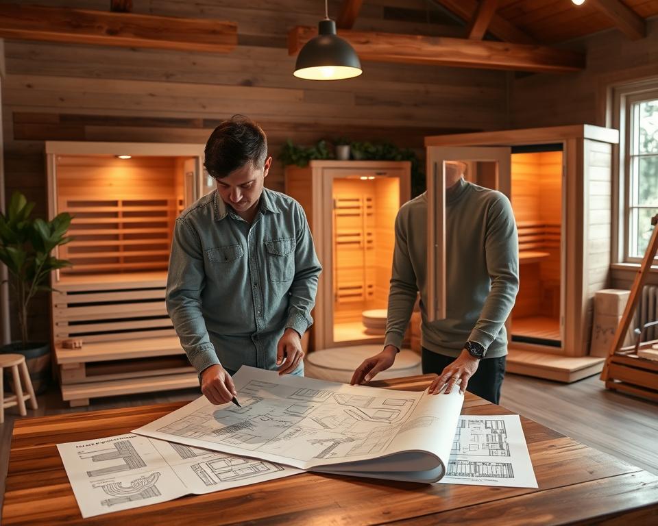 Sauna Montage Optionen