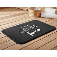 Sauna Bodenmatte 50 x 80 cm schwarz
