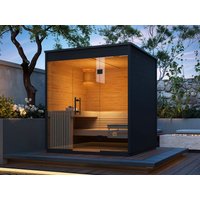 Fjordholz Design Saunahaus Modell Relax Black Edit