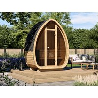 Fjordholz Fass-Sauna Modell Luxe-1 Plus