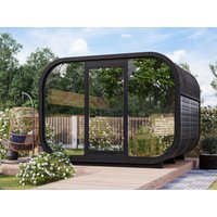 Fjordholz Fass-Sauna Modell Luxe-3 Premium Black E