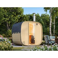 Fjordholz Fass-Sauna Modell Quadro 170 cm