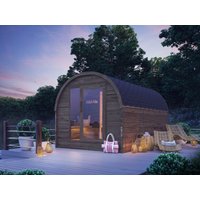 Fjordholz Pod Sauna Modell Luxe 400 cm 2-Raum