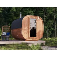 Fjordholz Fass-Sauna Modell Quadro 300 cm