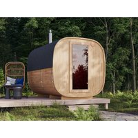 Fjordholz Fass-Sauna Modell Quadro 300 cm