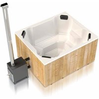 Fjordholz Hot Tub Quattro Mads – eckiges Hot Tub /