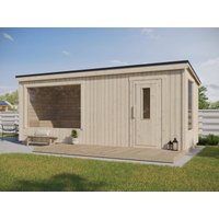 Fjordholz Design Saunahaus Modell Kalle XL