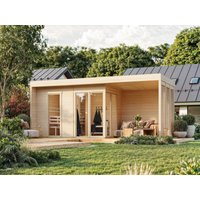 Fjordholz Saunahaus Modell Patio Größe L Plus