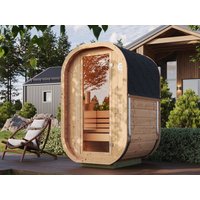 Fjordholz Mini Fass-Sauna Modell Cubus-1