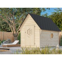 Fjordholz Saunakota Modell Juna 5,8 m² 2-Raum