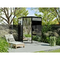 Fjordholz Spiegelsauna Modell Kuido Black Edition