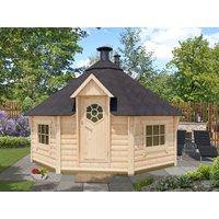 Fjordholz Grillkota mit Saunaraum Modell Smila 17m