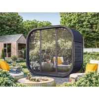 Fjordholz Fass-Sauna Modell Luxe-2 Premium Black E