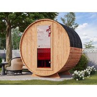 Fjordholz Fass-Sauna Modell Mini Luxe