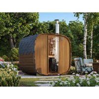 Fjordholz Fass-Sauna Modell Quadro 170 cm