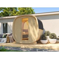 Fjordholz Fass-Sauna Modell Bus 160 mit Halbrundfe