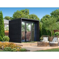 Fjordholz Saunahaus Modell Box Größe XS schwarz