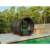 Fjordholz Fass-Sauna Modell Black Series 280