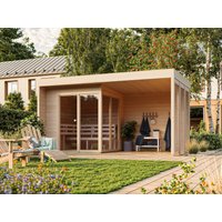 Fjordholz Saunahaus Modell Patio Größe S Plus