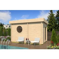 Fjordholz Saunahaus Modell Cube Rondo 70 C